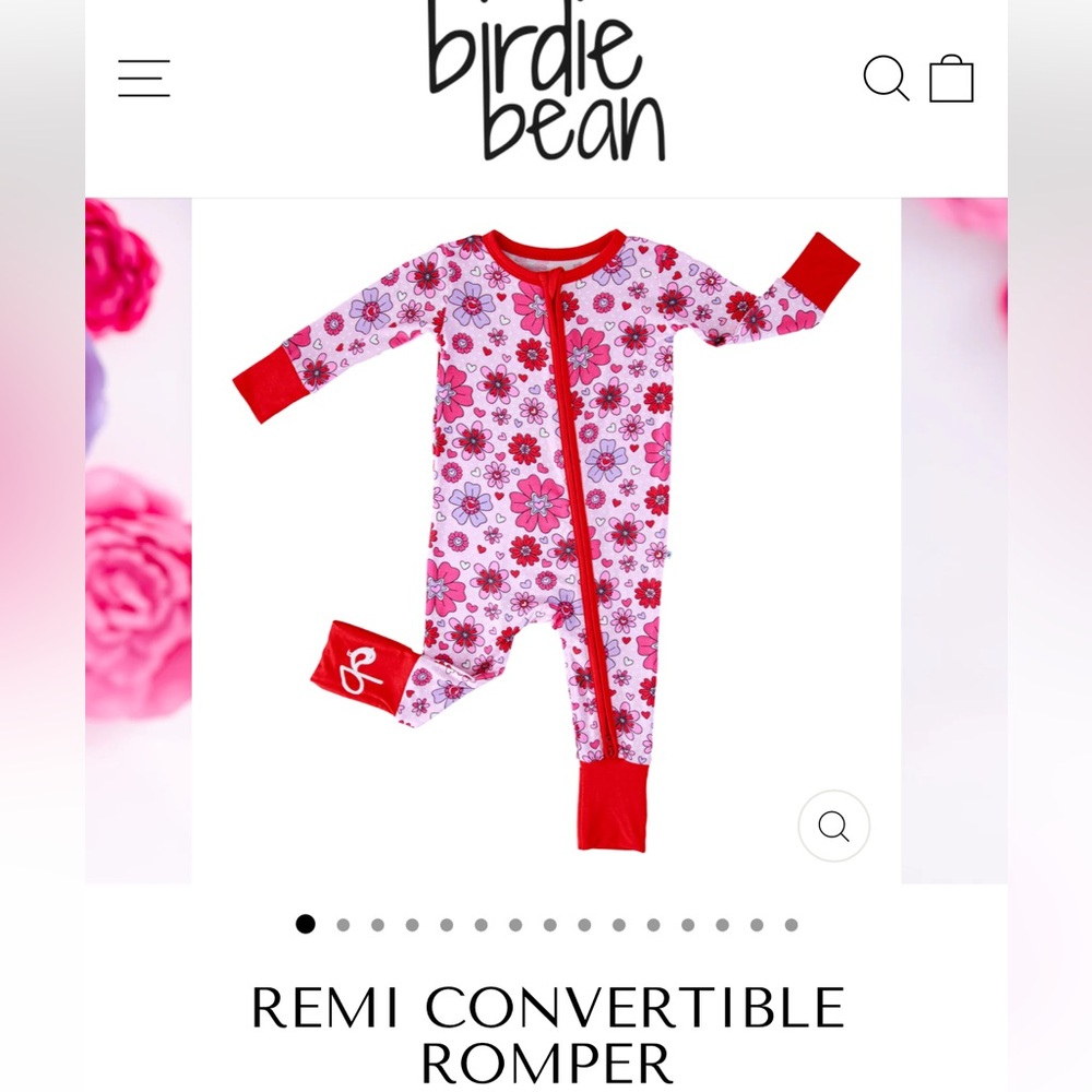 Birdie bean bamboo remi convertible romper